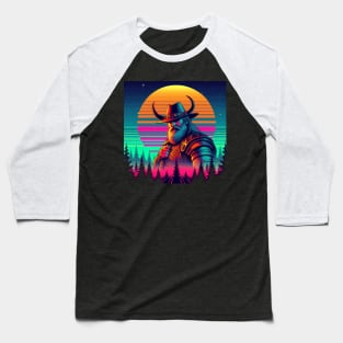 Viking Cowboy V3 - The Watcher Baseball T-Shirt